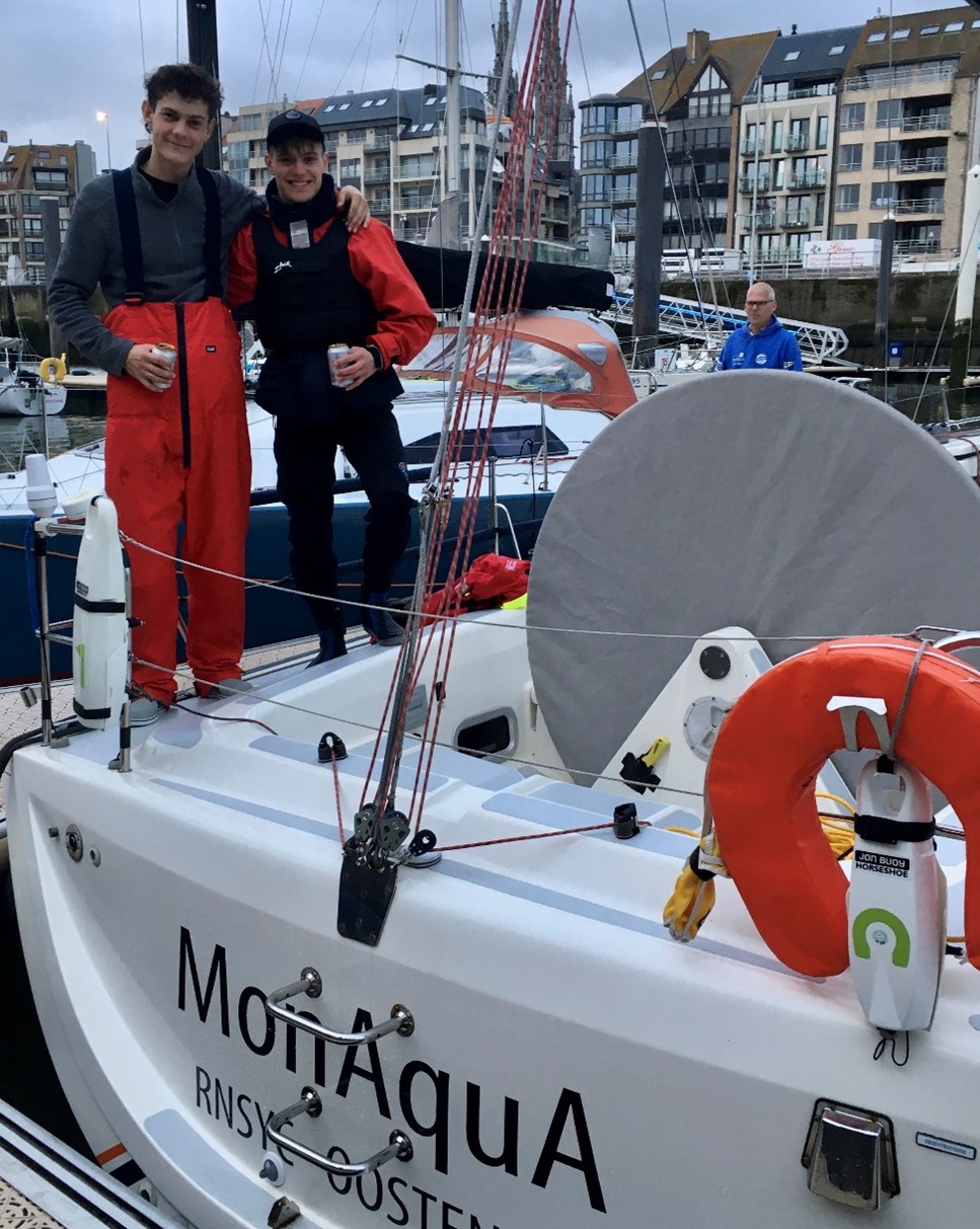 Opleiding catamaran zeilmonitoren Ignace en Guillaume